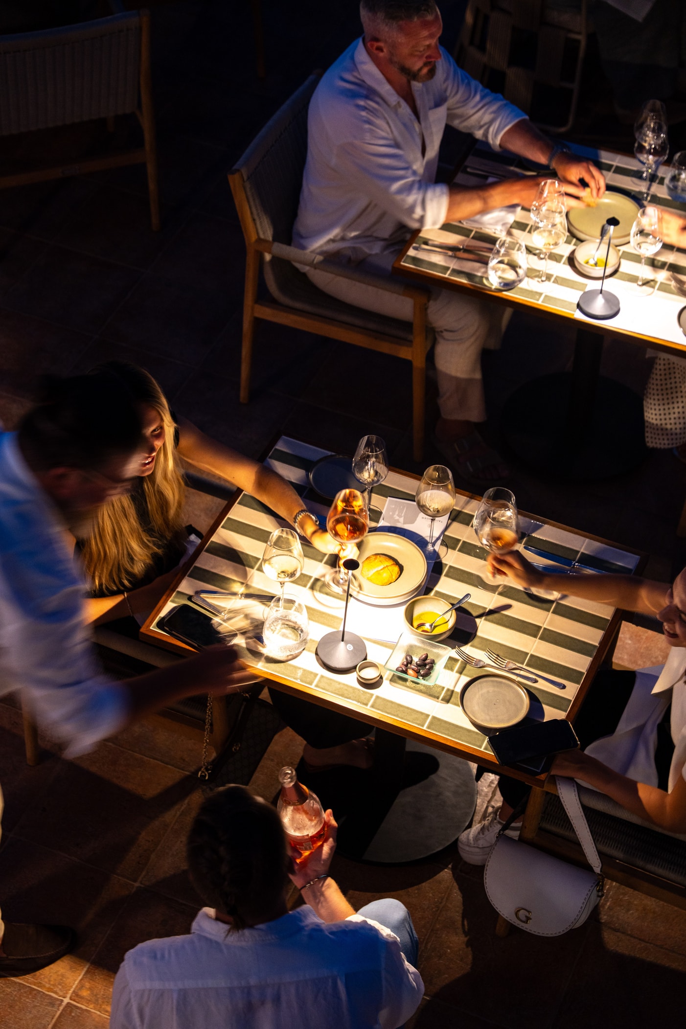 Guests dining at La Bouillabaisse